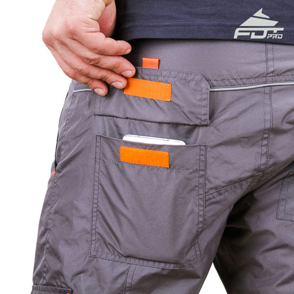 Convenient Design Professional Pants with Reliable Back Pockets for Dog Trainers